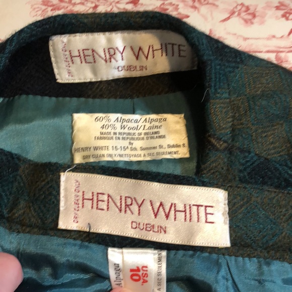 Henry White of Dublin vintage wool suit size 10 - Picture 16 of 17